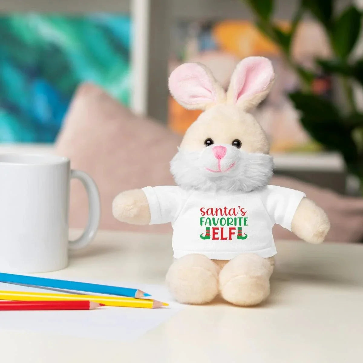 Santa's Little Elf Stuffed Animals with Tee