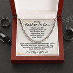 Father in Law Gift from Daughter in Law - Cuban Link Necklace