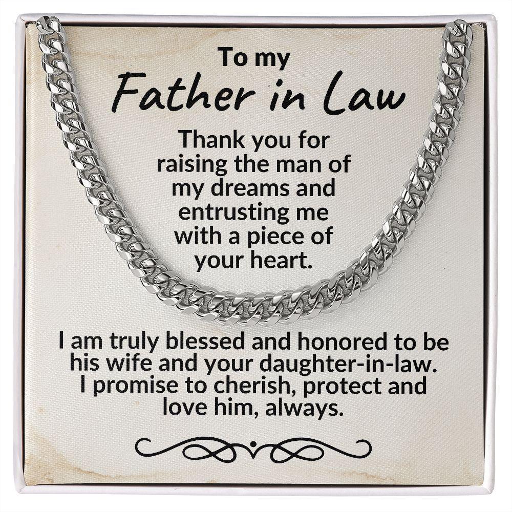 Father in Law Gift from Daughter in Law - Cuban Link Necklace
