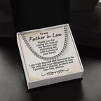 Father in Law Gift from Daughter in Law - Cuban Link Necklace