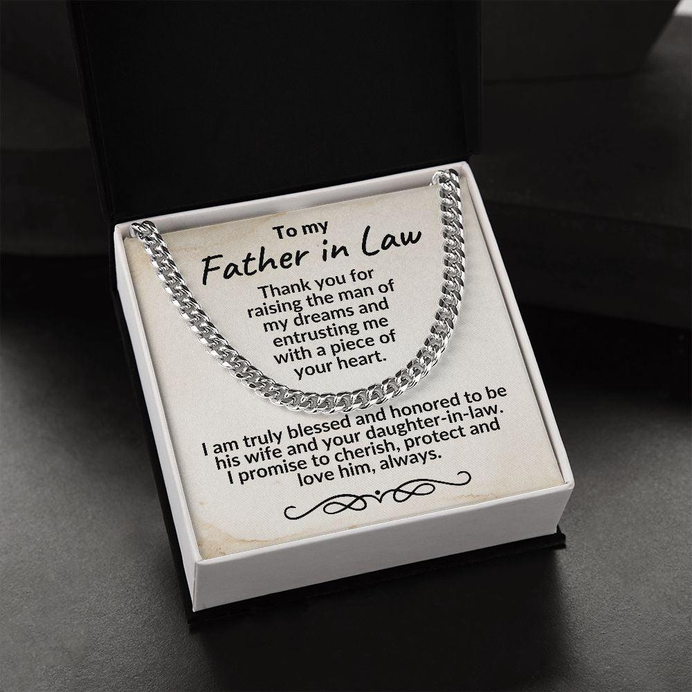 Father in Law Gift from Daughter in Law - Cuban Link Necklace