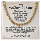 Father in Law Gift from Daughter in Law - Cuban Link Necklace