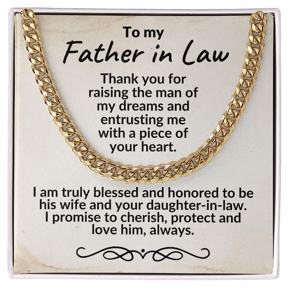 Father in Law Gift from Daughter in Law - Cuban Link Necklace