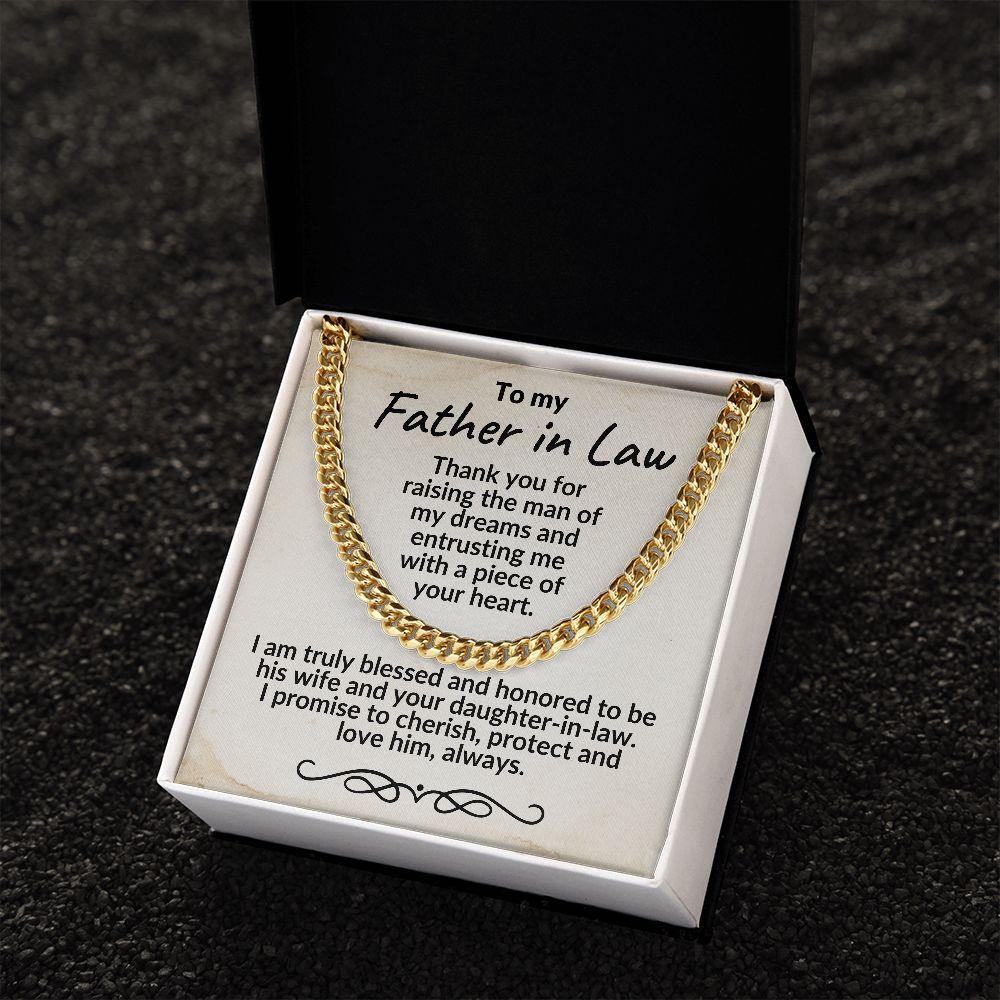 Father in Law Gift from Daughter in Law - Cuban Link Necklace