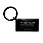 Father In Law Gifts, To My Father In Law Remember, you will never lose. You will either WIN or LEARN, Keepsake Keychain For Father In Law Engraved, Birthday Christmas Gifts Ideas For Father In Law X-mas Gifts