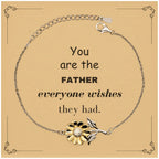 Father Sunflower Bracelet, Everyone wishes they had, Inspirational Bracelet For Father, Father Gifts, Birthday Christmas Unique Gifts For Father