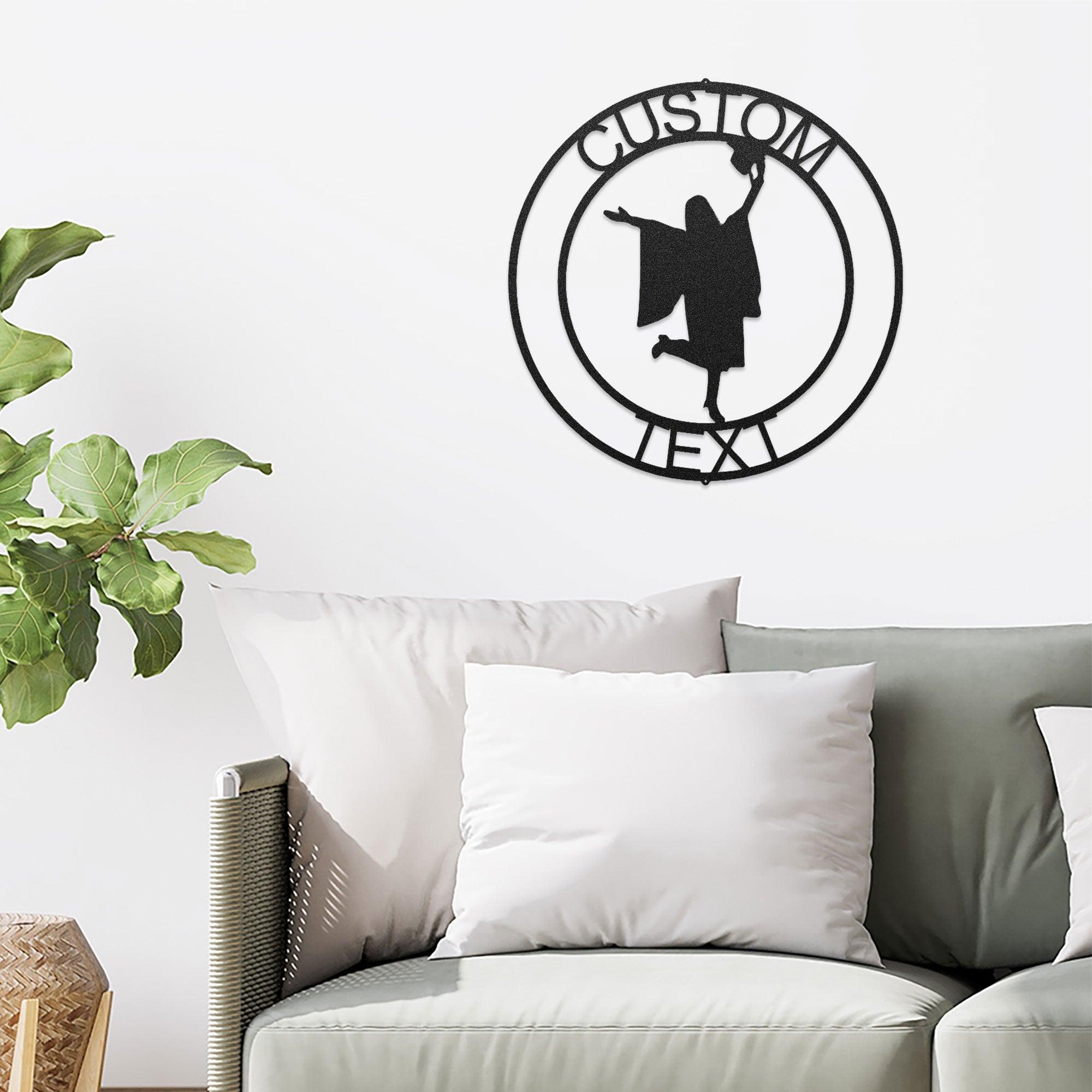 Female Graduate Custom Name Metal Art Wall Sign - Mallard Moon Gift Shop