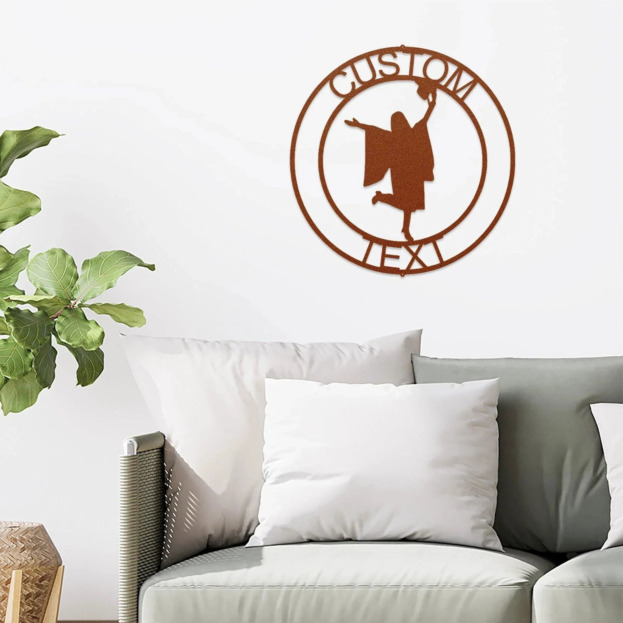 Female Graduate Custom Name Metal Art Wall Sign