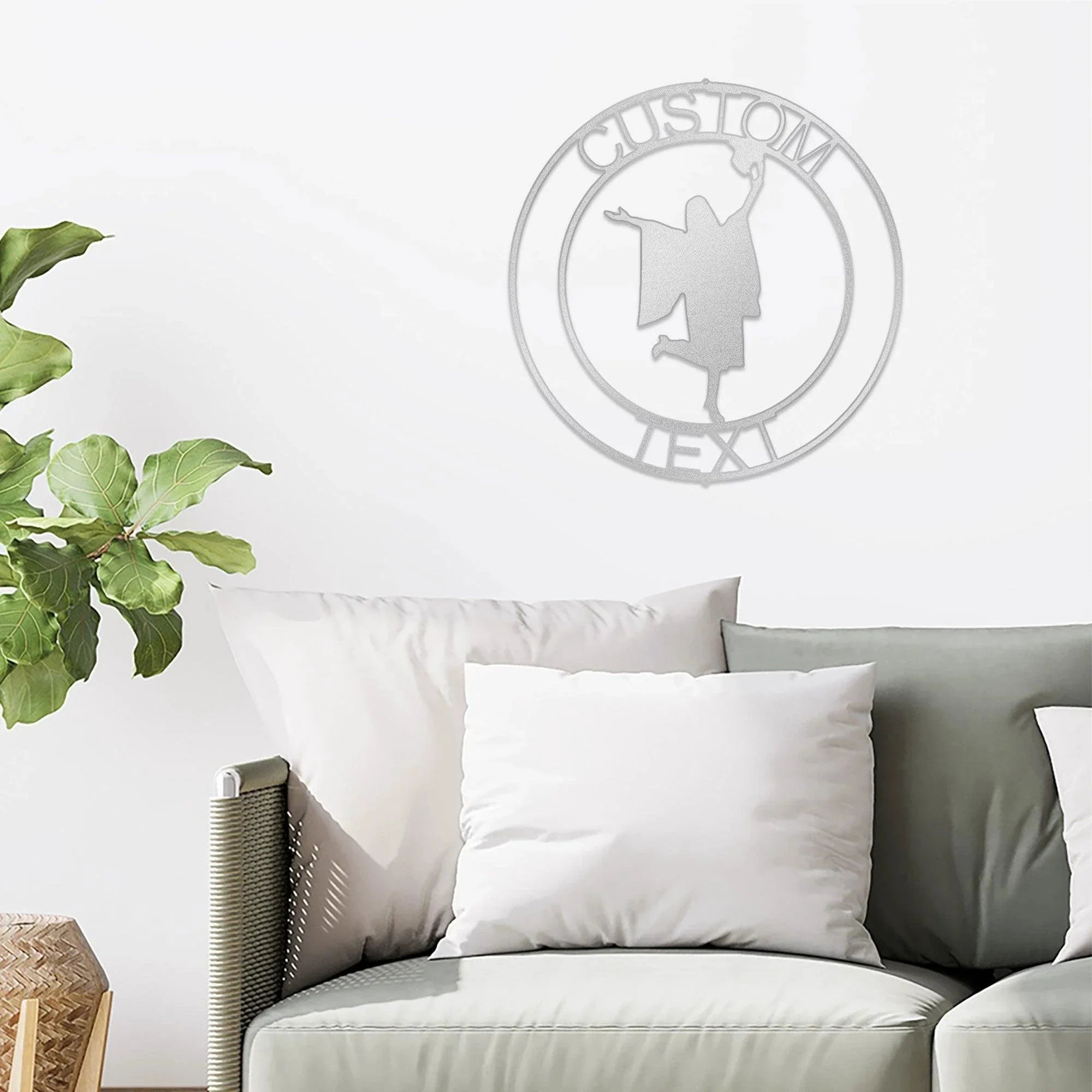 Female Graduate Custom Name Metal Art Wall Sign