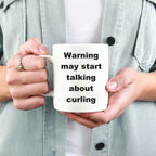 Funny Curling Ceramic Coffee Mug