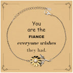 Fiance Sunflower Bracelet, Everyone wishes they had, Inspirational Bracelet For Fiance, Fiance Gifts, Birthday Christmas Unique Gifts For Fiance