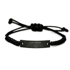 Fiancee Gifts, To My Fiancee Remember, you will never lose. You will either WIN or LEARN, Keepsake Black Rope Bracelet For Fiancee Engraved, Birthday Christmas Gifts Ideas For Fiancee X-mas Gifts