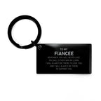 Fiancee Gifts, To My Fiancee Remember, you will never lose. You will either WIN or LEARN, Keepsake Keychain For Fiancee Engraved, Birthday Christmas Gifts Ideas For Fiancee X-mas Gifts