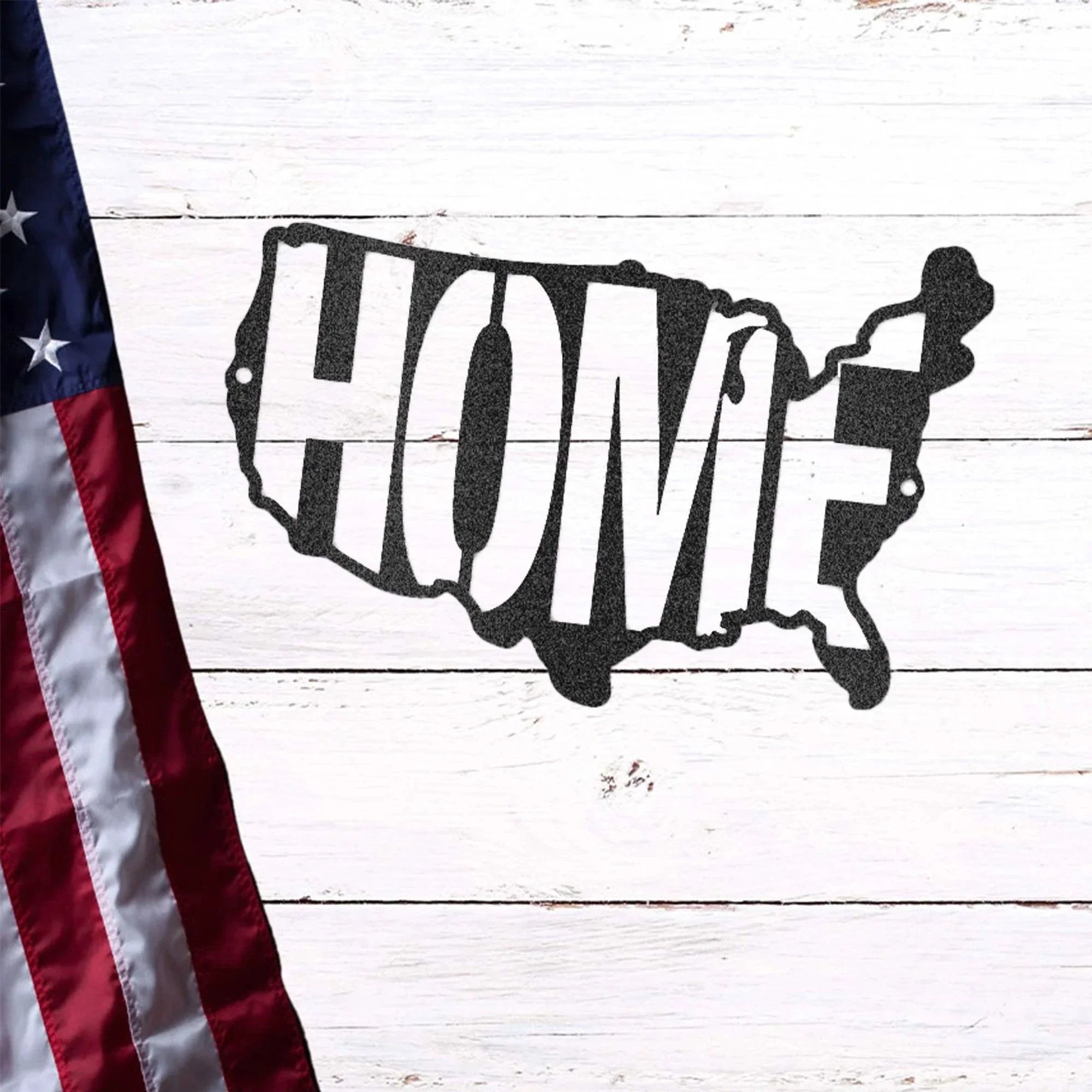 USA Home Indoor Outdoor Steel Wall Sign