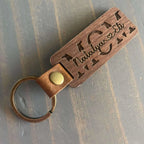 For Mom - Premium Walnut Keychain