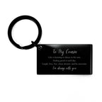 Cousin Keychain, Motivational Cousin Birthday Christmas Gifts Life is Learning to Dance in the Rain