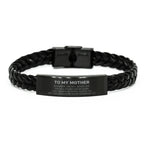 Mother Gifts, To My Mother Remember, you will never lose. You will either WIN or LEARN, Keepsake Braided Leather Bracelet For Mother Engraved, Birthday Christmas Gifts Ideas For Mother X-mas Gifts