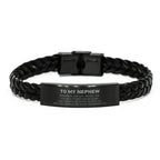 Nephew Gifts, To My Nephew Remember, you will never lose. You will either WIN or LEARN, Keepsake Braided Leather Bracelet For Nephew Engraved, Birthday Christmas Gifts Ideas For Nephew X-mas Gifts