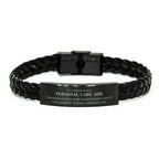 Remarkable Personal Care Aide Gifts, Your dedication and hard work, Inspirational Birthday Christmas Unique Braided Leather Bracelet For Personal Care Aide, Coworkers, Men, Women, Friends