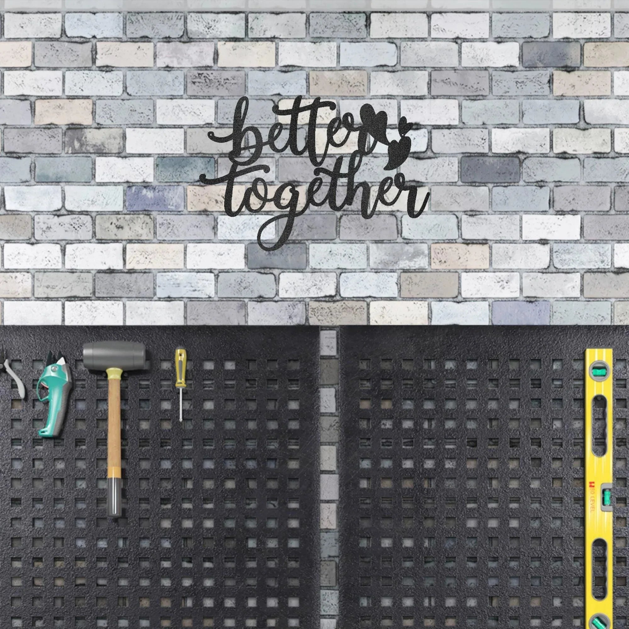 Better Together Quote Steel Wall Sign