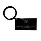 Gigi Keychain Gifts, To My Gigi You are braver than you believe, stronger than you seem, Inspirational Gifts For Gigi Engraved, Birthday, Christmas Gifts For Gigi Men Women