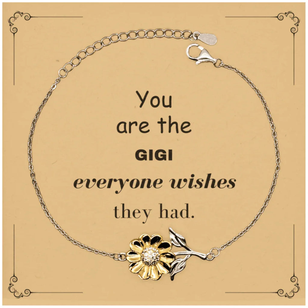 Gigi Sunflower Bracelet, Everyone wishes they had, Inspirational Bracelet For Gigi, Gigi Gifts, Birthday Christmas Unique Gifts For Gigi