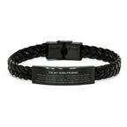 Girlfriend Braided Leather Bracelet Birthday Christmas Unique Gifts Behind you, all your memories, before you, all your dreams