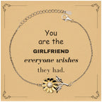Girlfriend Sunflower Bracelet, Everyone wishes they had, Inspirational Bracelet For Girlfriend, Girlfriend Gifts, Birthday Christmas Unique Gifts For Girlfriend
