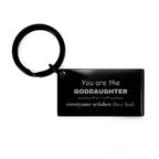 Goddaughter Keychain, Everyone wishes they had, Inspirational Keychain For Goddaughter, Goddaughter Gifts, Birthday Christmas Unique Gifts For Goddaughter