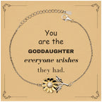 Goddaughter Sunflower Bracelet, Everyone wishes they had, Inspirational Bracelet For Goddaughter, Goddaughter Gifts, Birthday Christmas Unique Gifts For Goddaughter