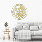 Honeybee Custom Name Metal Art Wall Sign