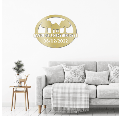New Homeowner Metal Art Wall Sign - Mallard Moon Gift Shop