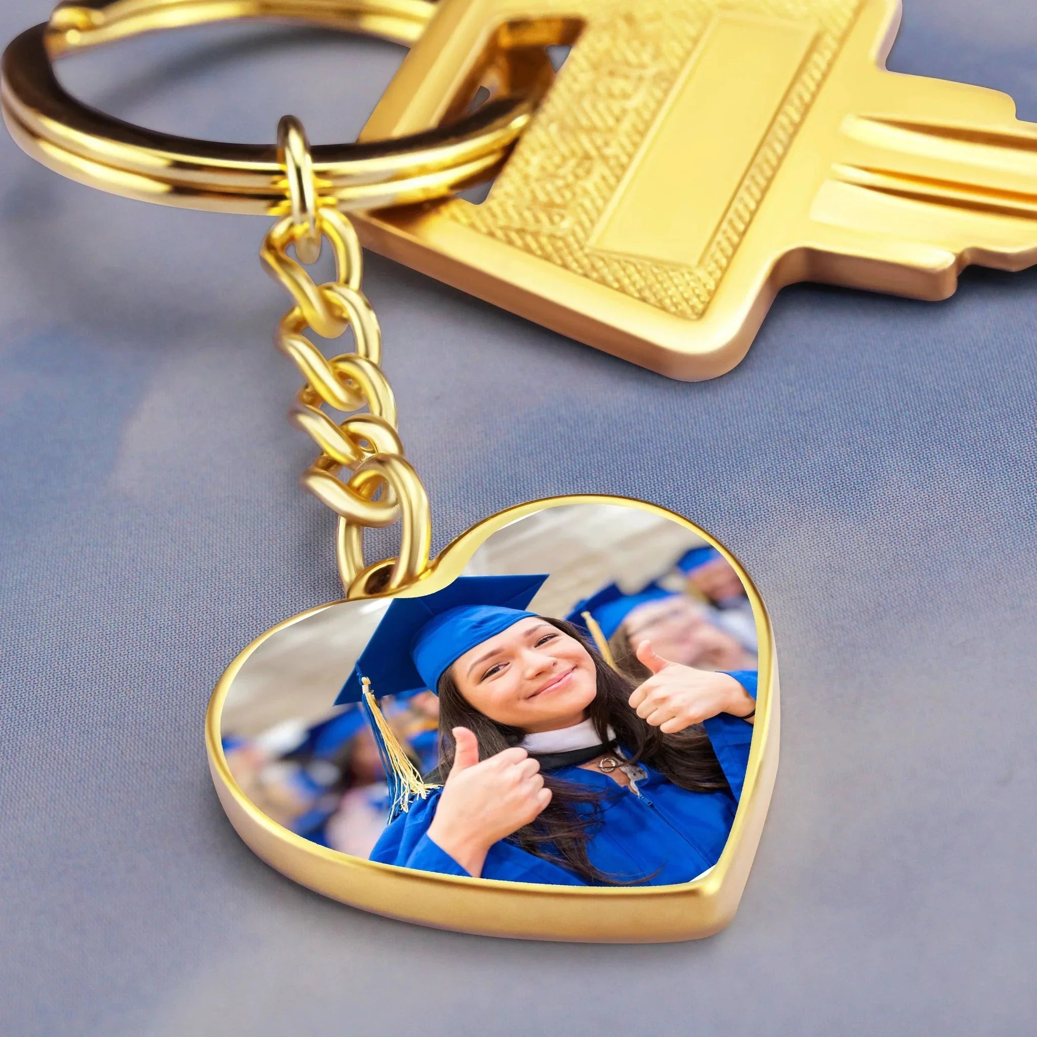 Granddaughter Graduation Gift All Your Dreams Engraved Heart Keychain