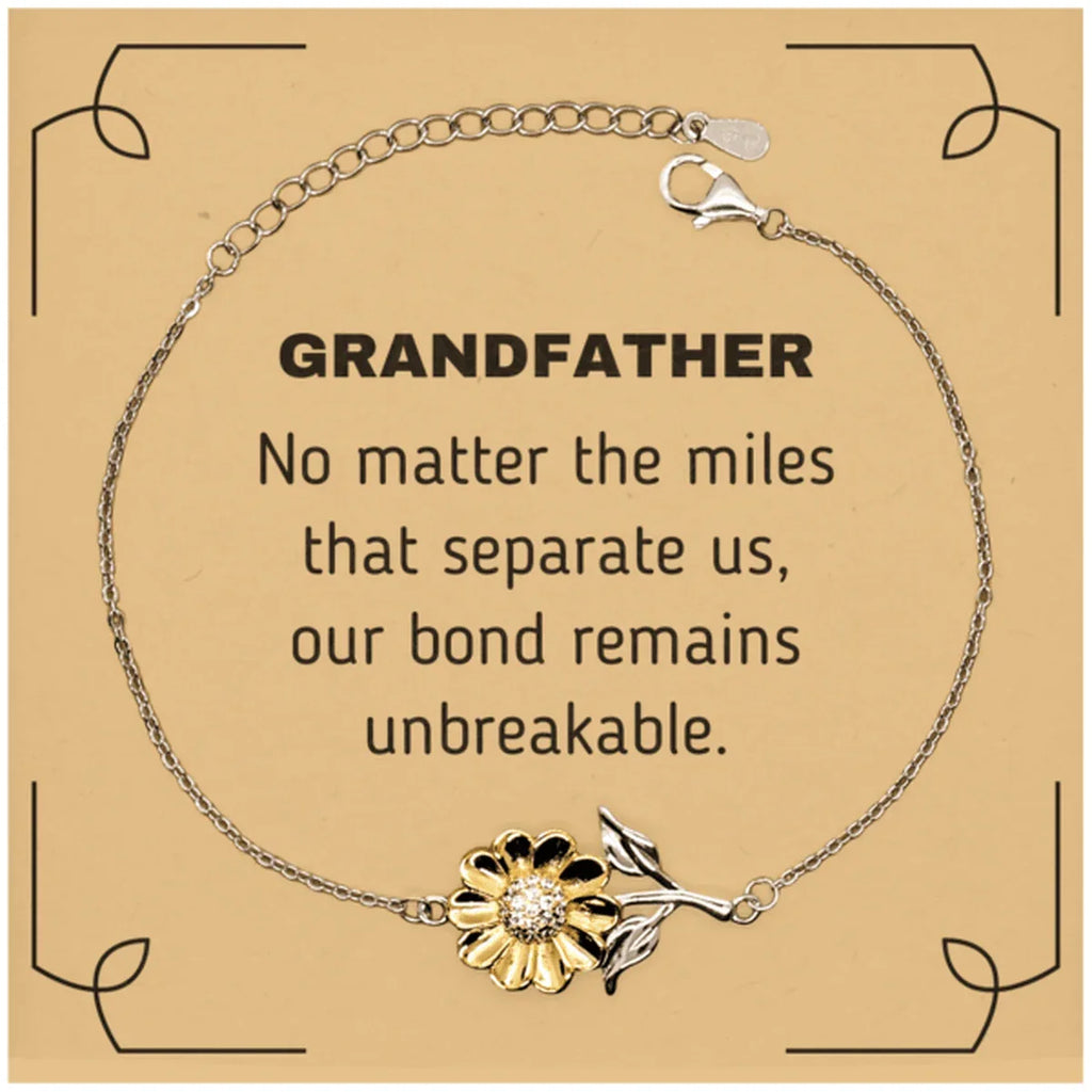 Grandfather Long Distance Relationship Gifts, No matter the miles that separate us Birthday Christmas Unique Gifts