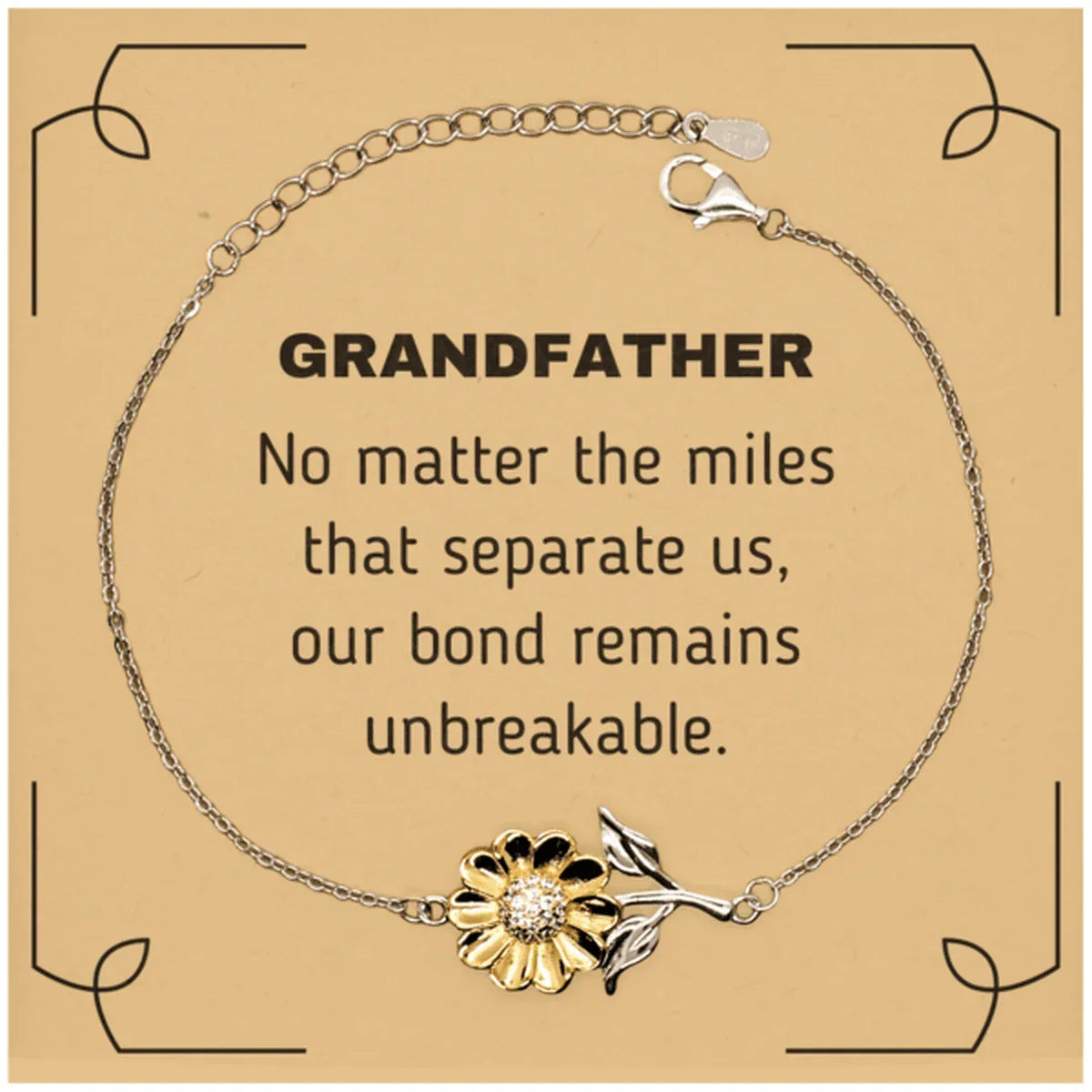 Grandfather Long Distance Relationship Gifts, No matter the miles that separate us Birthday Christmas Unique Gifts