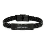 Grandma Braided Leather Bracelet, Everyone wishes they had, Inspirational Bracelet For Grandma, Grandma Gifts, Birthday Christmas Unique Gifts For Grandma