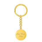 Grandma Engraved Circle Keychain – Joyful, Wise, Kind Grandma Gift, Stainless Steel Keepsake for Mother’s Day, Birthdays & Grandparents