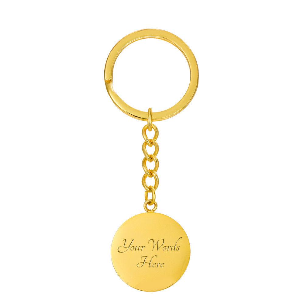 Grandma Engraved Circle Keychain - Mallard Moon Gift Shop