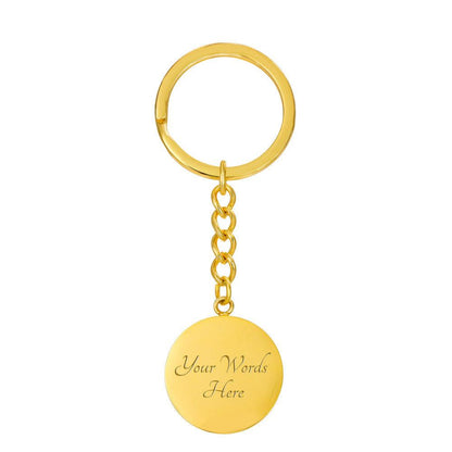 Grandma Engraved Circle Keychain - Mallard Moon Gift Shop