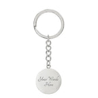 Grandma Engraved Circle Keychain – Joyful, Wise, Kind Grandma Gift, Stainless Steel Keepsake for Mother’s Day, Birthdays & Grandparents