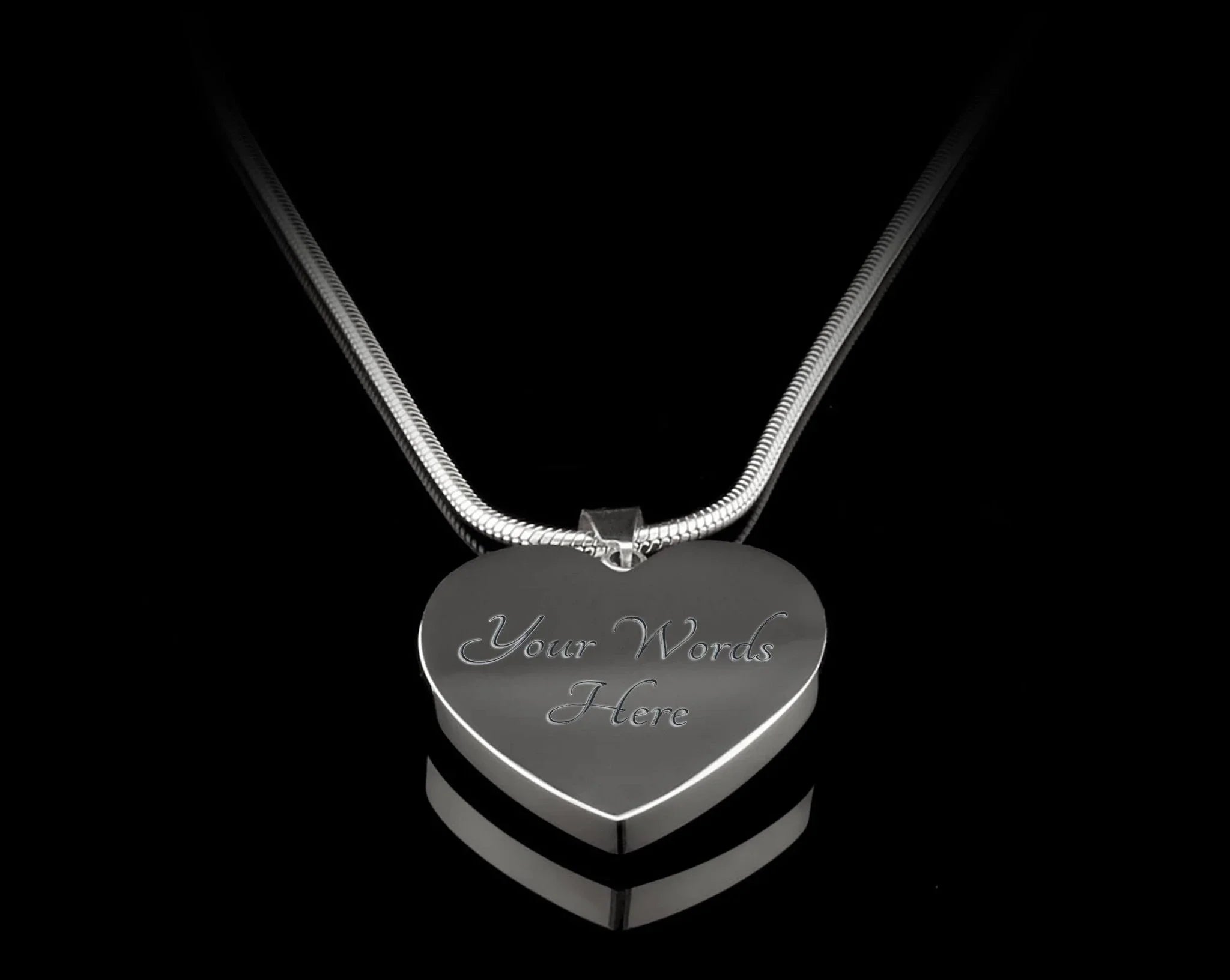Grandma to Be Ultrasound Photo Upload Engraved Heart Necklace