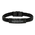 Grandmother Braided Leather Bracelet, Everyone wishes they had, Inspirational Bracelet For Grandmother, Grandmother Gifts, Birthday Christmas Unique Gifts For Grandmother