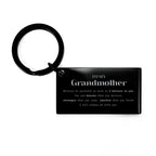 Grandmother Keychain Gifts, To My Grandmother You are braver than you believe, stronger than you seem, Inspirational Gifts For Grandmother Engraved, Birthday, Christmas Gifts For Grandmother Men Women