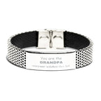 Grandpa Stainless Steel Bracelet, Everyone wishes they had, Inspirational Bracelet For Grandpa, Grandpa Gifts, Birthday Christmas Unique Gifts For Grandpa