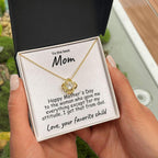 Happy Mother's Day to My Mom Love Knot Necklace