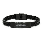 Husband Braided Leather Bracelet, Everyone wishes they had, Inspirational Bracelet For Husband, Husband Gifts, Birthday Christmas Unique Gifts For Husband