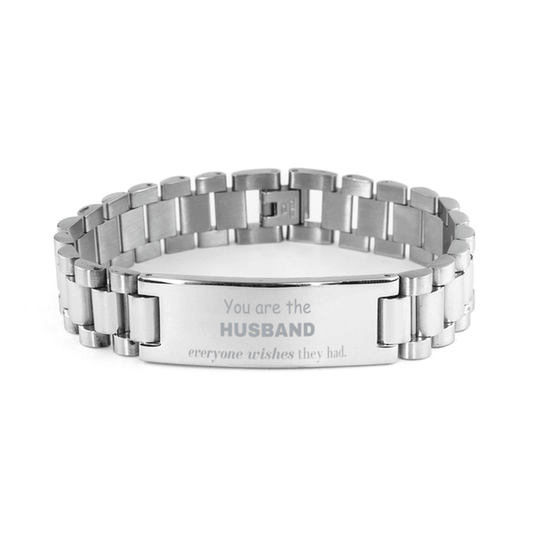 Husband Ladder Stainless Steel Bracelet, Everyone wishes they had, Inspirational Bracelet For Husband, Husband Gifts, Birthday Christmas Unique Gifts For Husband - Mallard Moon Gift Shop
