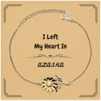 I Left My Heart In Alaska Gifts, Meaningful Alaska State for Friends, Men, Women. Sunflower Bracelet for Alaska People