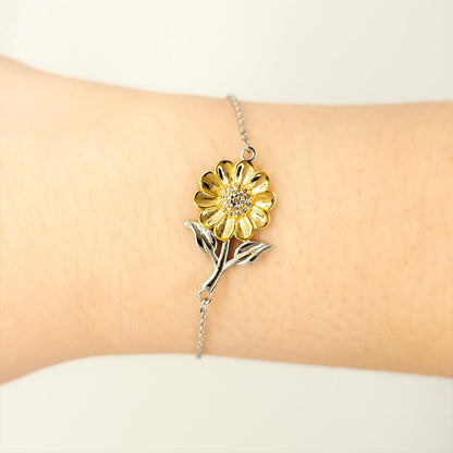 I Left My Heart In Kansas Gifts, Meaningful Kansas State for Friends, Men, Women. Sunflower Bracelet for Kansas People - Mallard Moon Gift Shop