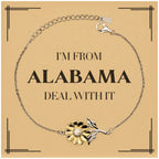Alabama Sunshine Sterling Sunflower Bracelet - 18K Gold Plated Petals On 100 Percent Silver Base With Adjustable Chain